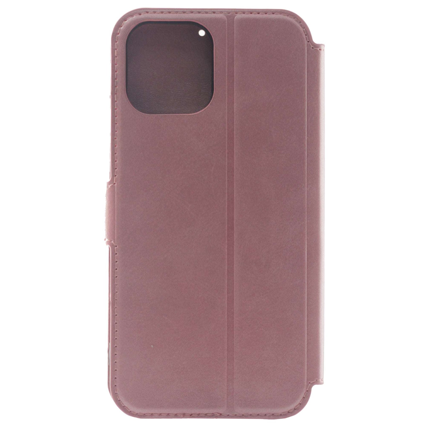 Apple iPhone 12 Mini Case, Leather Wallet Case, Color Pink.
