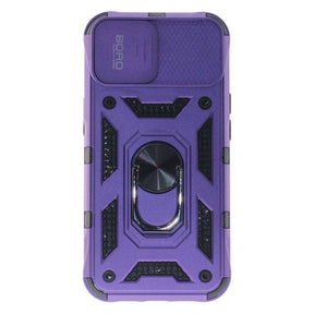 Apple iPhone 13 Case, Ring Armor Case with Lens Cover, Color Purple