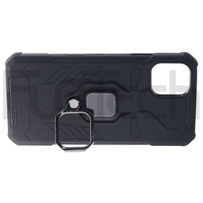 Apple iPhone 11, Ring Armor Phone Case, Color Black.