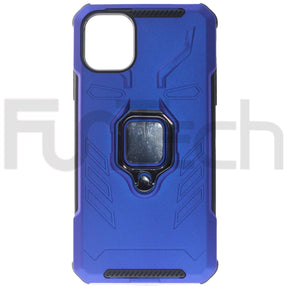 Apple iPhone 11, Ring Armor Phone Case, Color Blue.