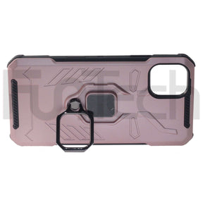 Apple iPhone 11, Ring Armor Phone Case, Color Rose Gold.