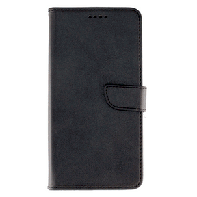 Samsung S24 Plus, Leather Wallet Case, Color Black.