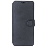 Samsung A10, Leather Wallet Case, Color Black