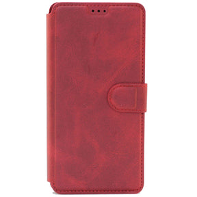 Samsung A52 Leather Wallet Case Color Red