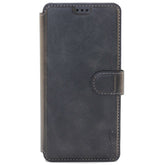 Samsung S20 Plus Leather Wallet Case, Color Black