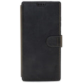 Samsung S20 Ultra Leather Wallet Case, Color Black