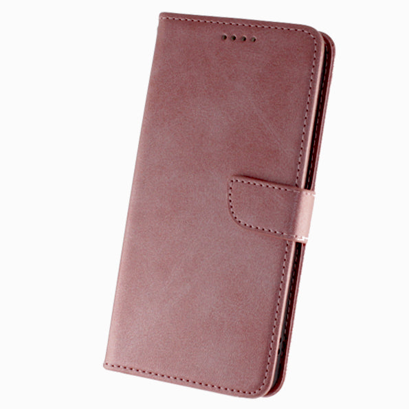 Samsung S24 Plus, Leather Wallet Case, Color Rose Gold.