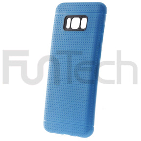 Samsung S8+, Grid Gel Back Case, Color Blue.