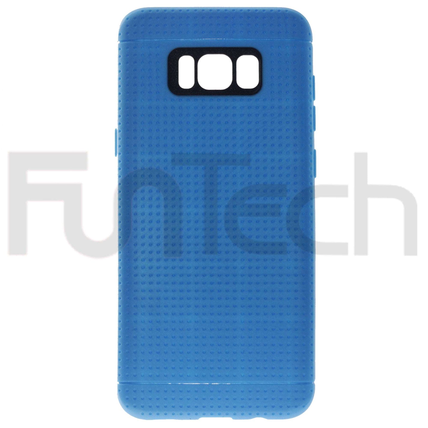 Samsung S8+, Grid Gel Back Case, Color Blue.