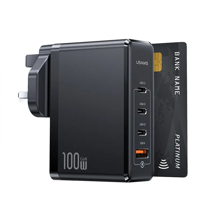 Usam 4 Ports Fast Charging Plug 100w US-CC166