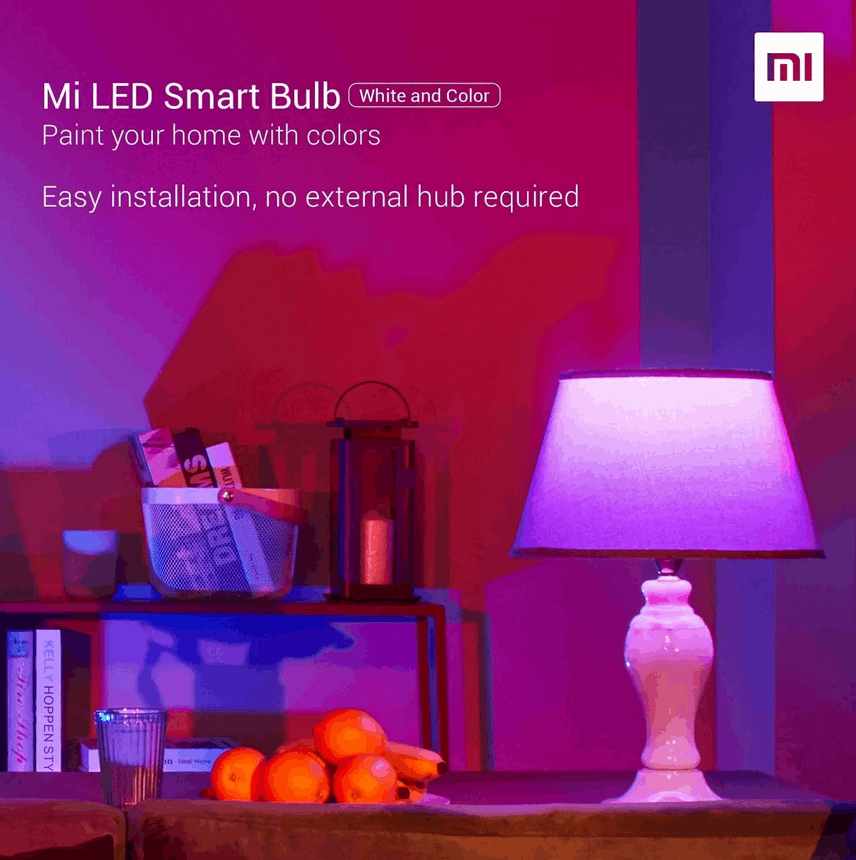 Xiaomi Mi Multicolour WiFi LED Smart Bulb - E27 Twin Pack
