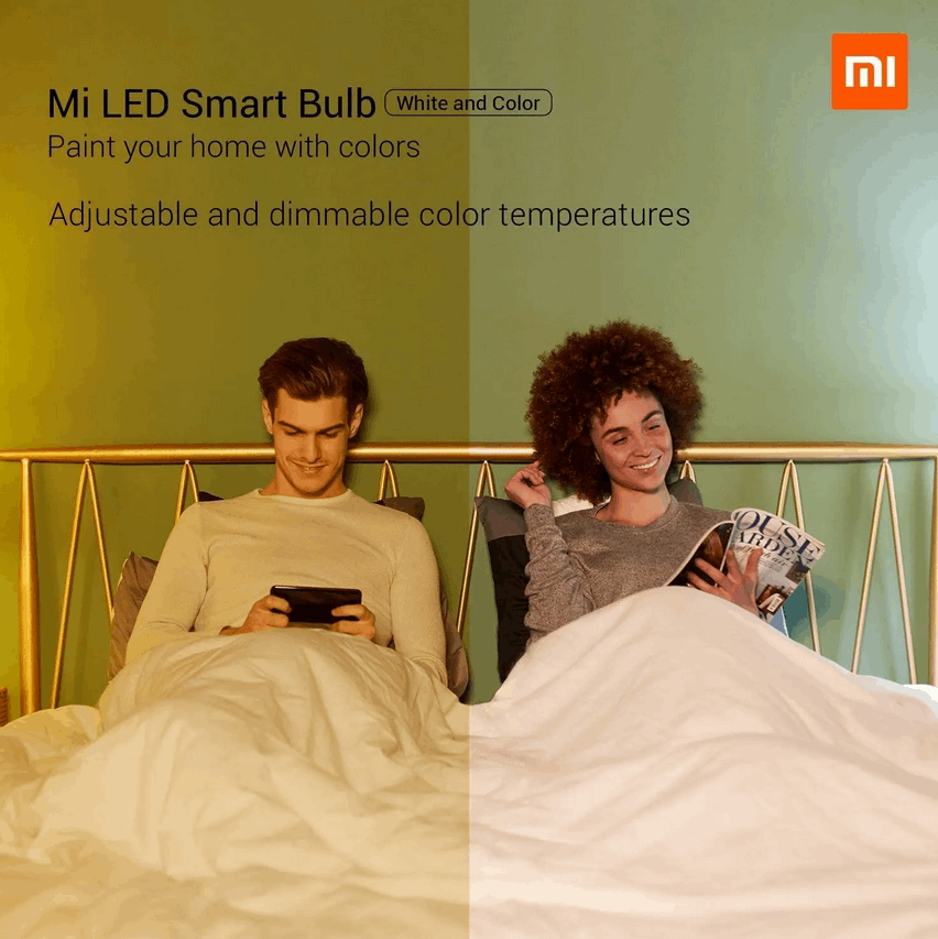 Xiaomi Mi Multicolour WiFi LED Smart Bulb - E27 Twin Pack