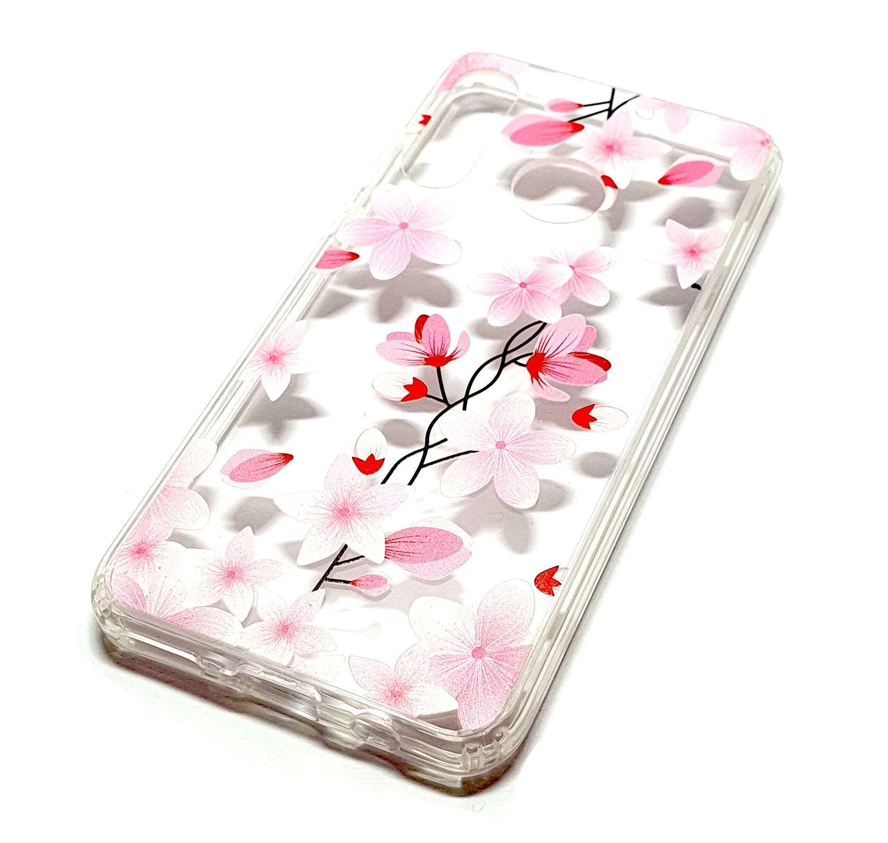 Huawei P Smart Z decorative clear transparent phone case flowers