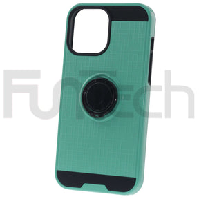 Apple iPhone 13 Pro Max, Ring Armor Case, Color Teal.
