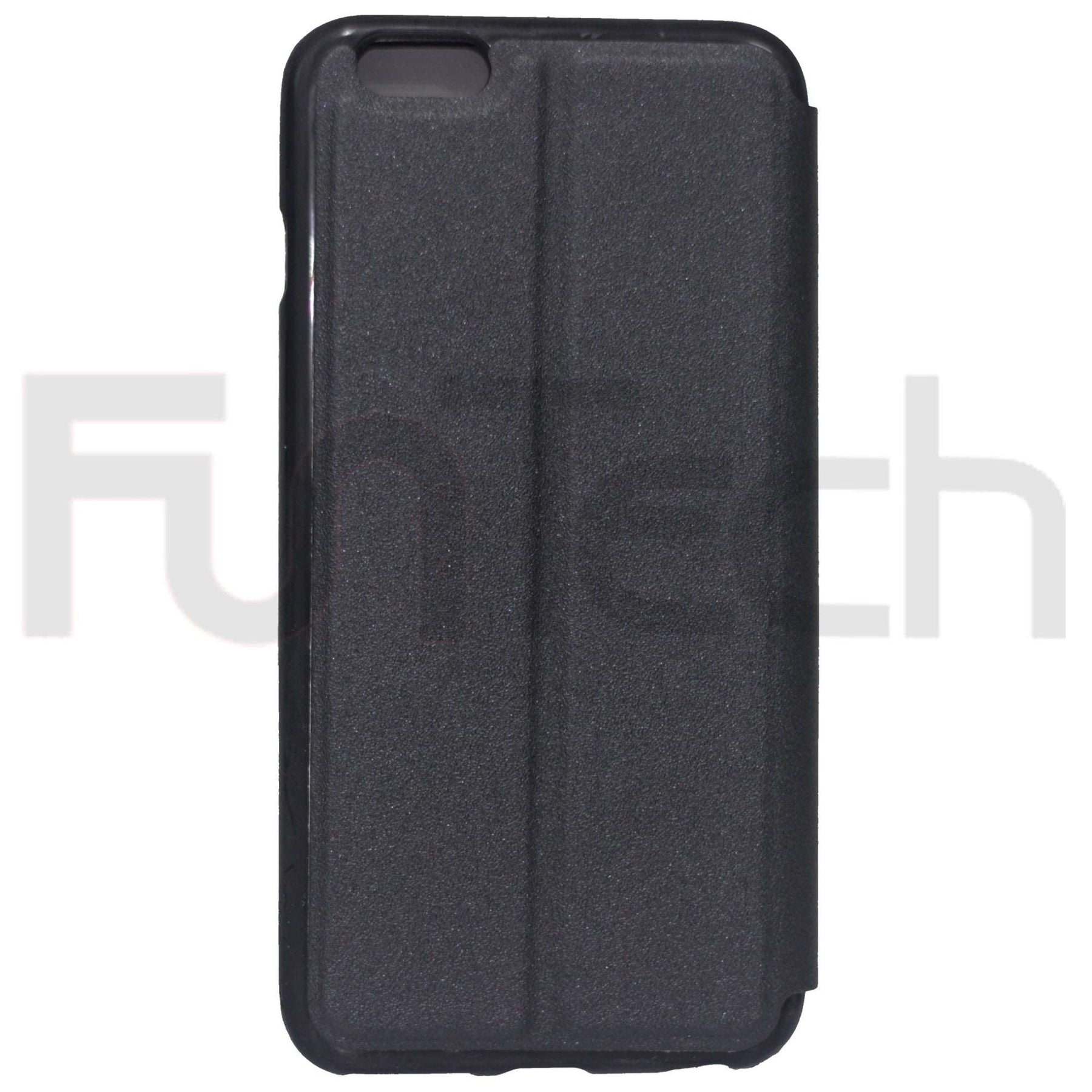 Apple iPhone 6 Plus / 6s Plus, Leather Wallet Case, Color Black.