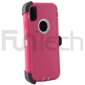 Apple iPhone XS Max, Defender Case, Color Pink.