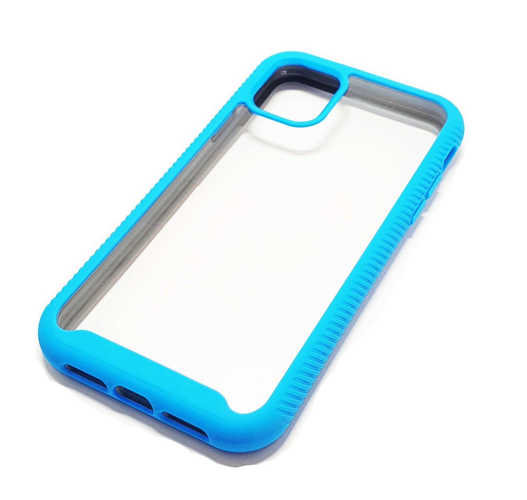 iPhone 11 Shockproof blue clear transparent phone case