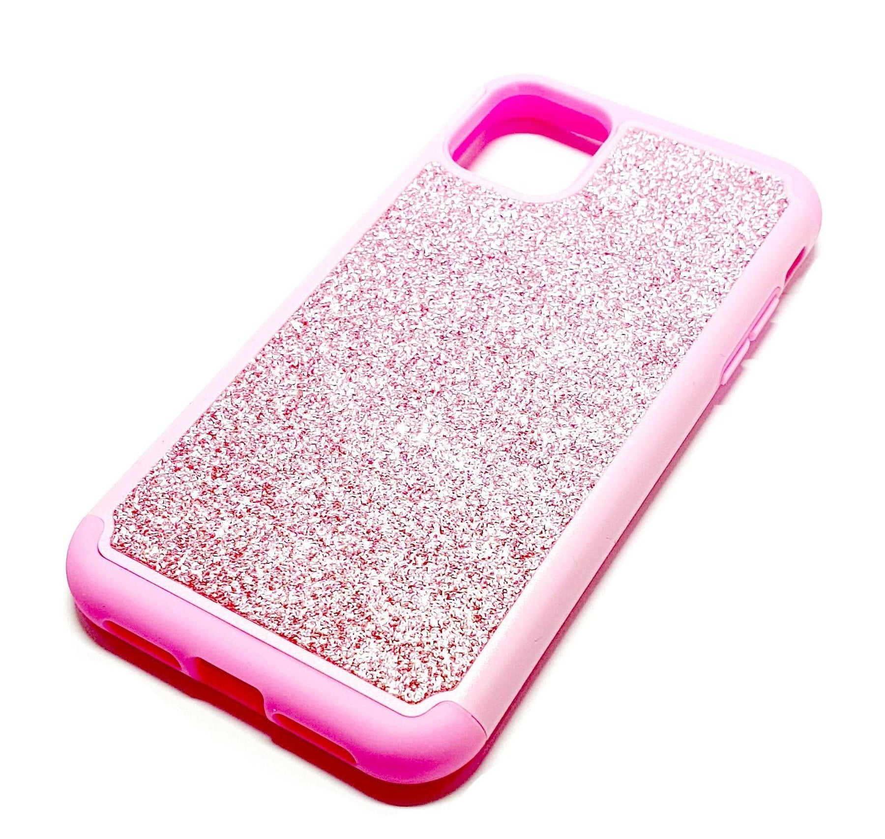 iPhone 11 Shockproof pink glitter phone case