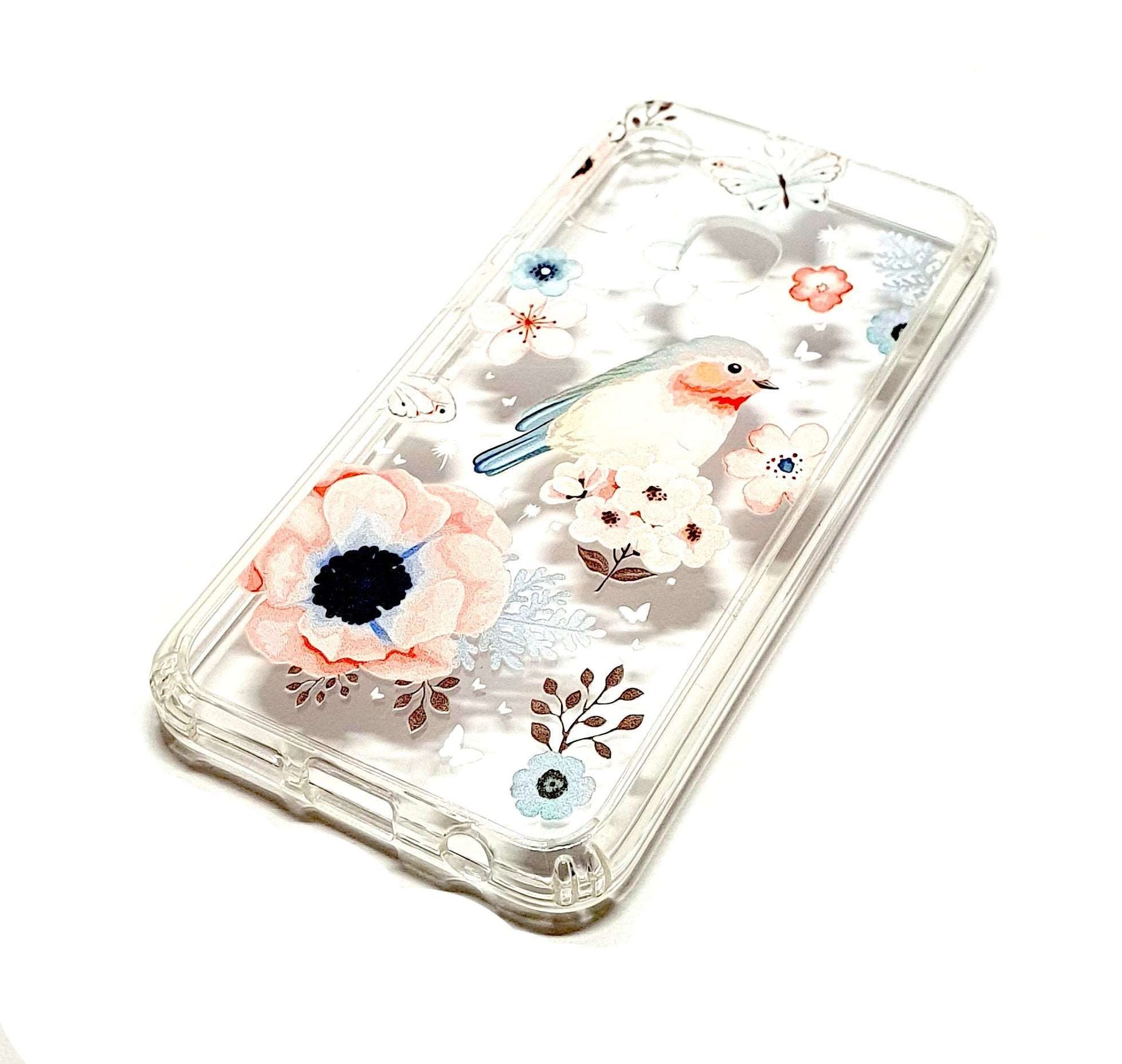 Samsung A20e decorative clear transparent phone case robin