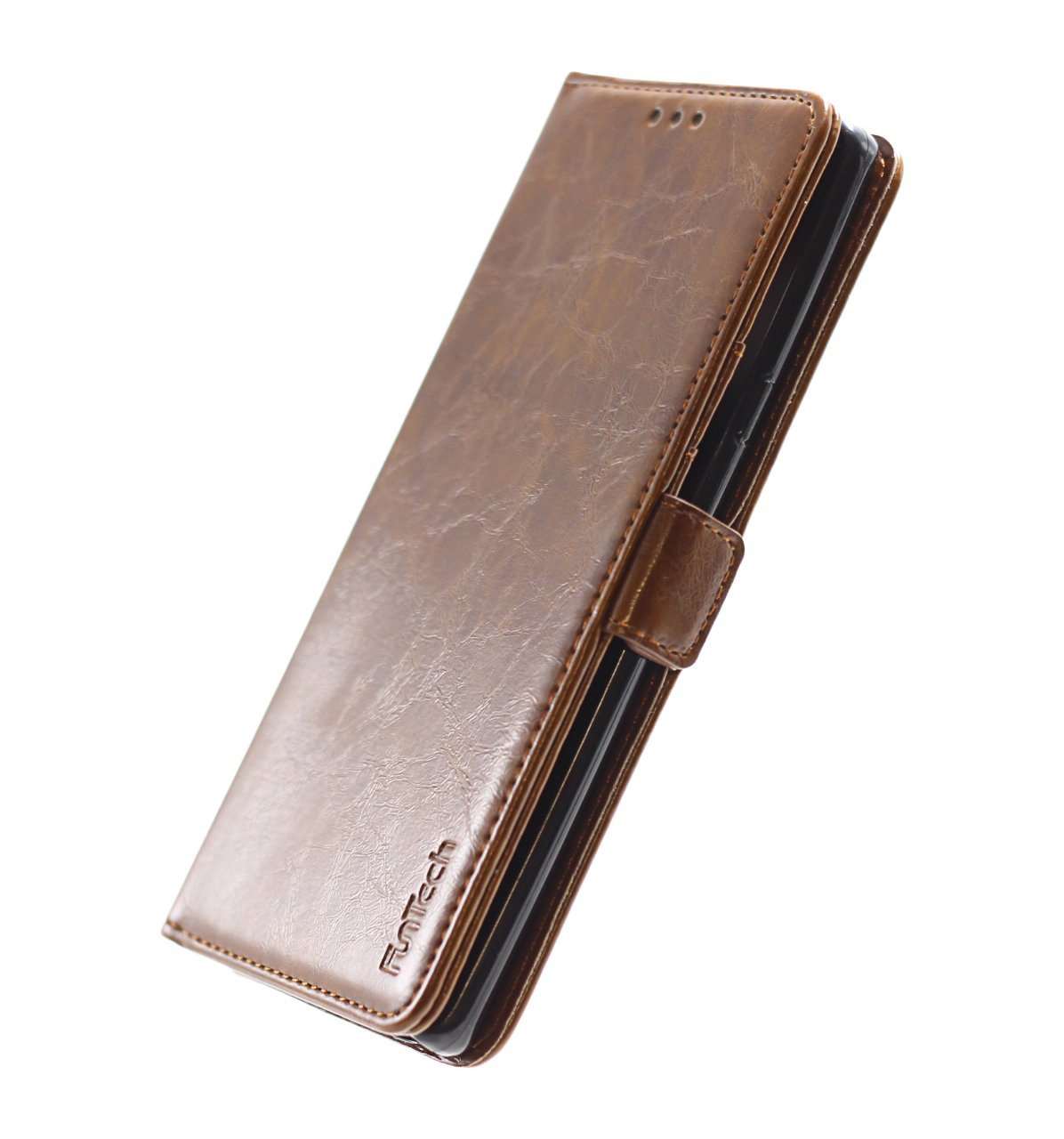 Samsung Note 9 Leather Wallet Case Brown
