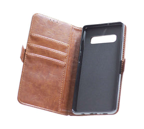 Samsung S10 Plus Leather Case Brown