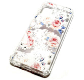 Samsung S20 decorative clear transparent phone case roses