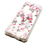 Samsung S20 Plus decorative clear transparent phone case flowers