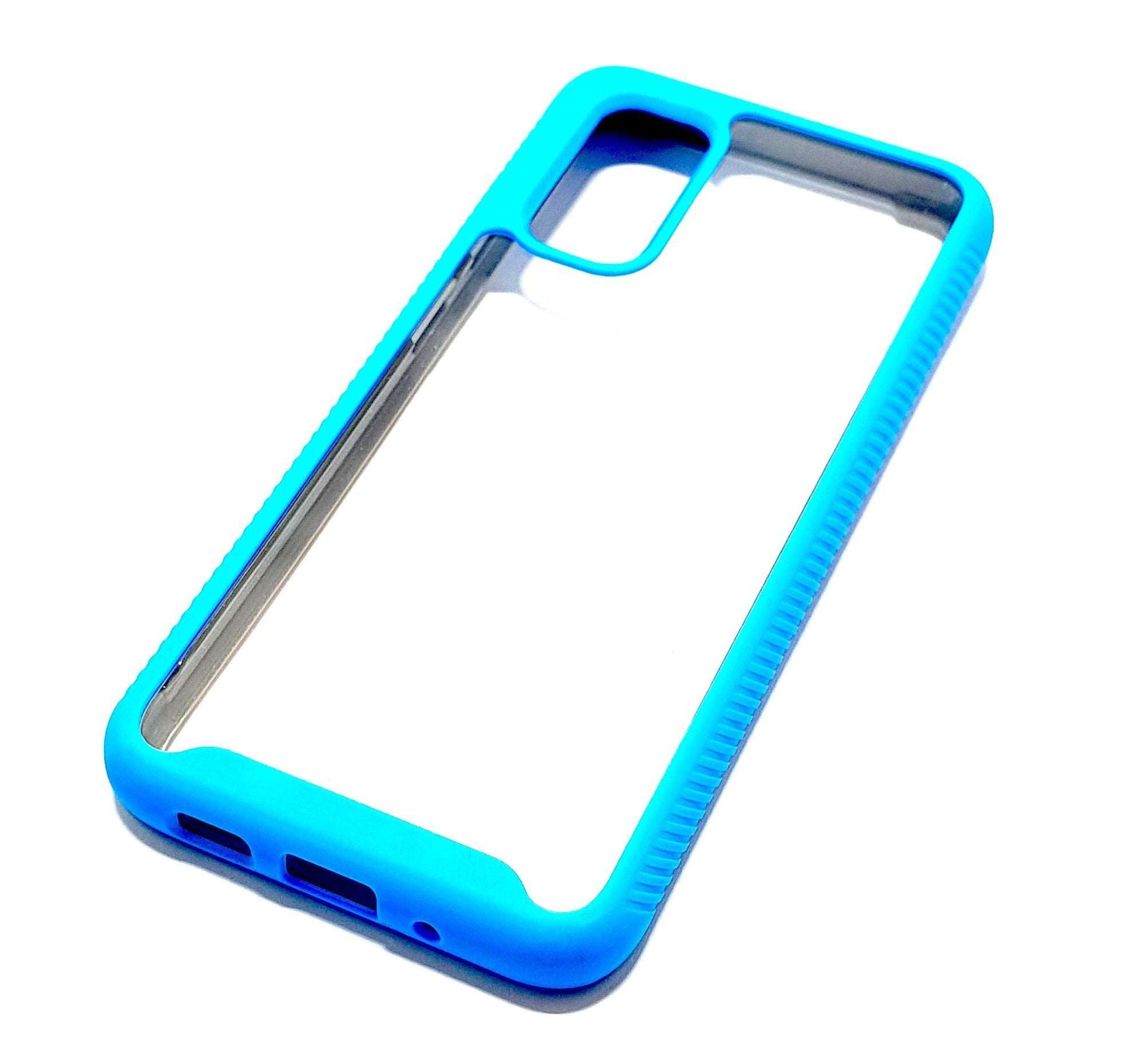 Samsung S20 Plus Shockproof blue clear transparent phone case