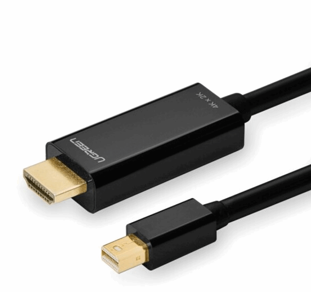 UGREEN Mini DP Male to HDMI Cable 4K 1.5m (Black)