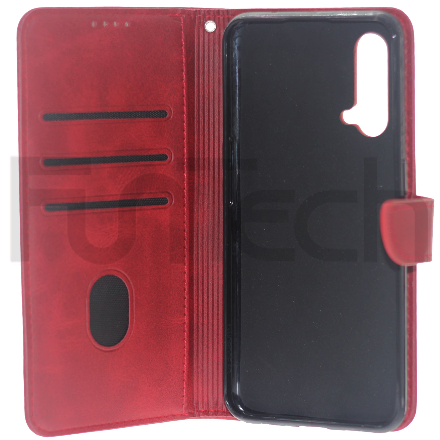 OnePlus, Nord CE 5G Lite, Leather Wallet Case, Color Red.