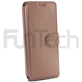 Samsung A50 / A30, Leather Wallet Case, Color Pink,