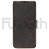 Samsung S10 Leather Wallet Case Color Black
