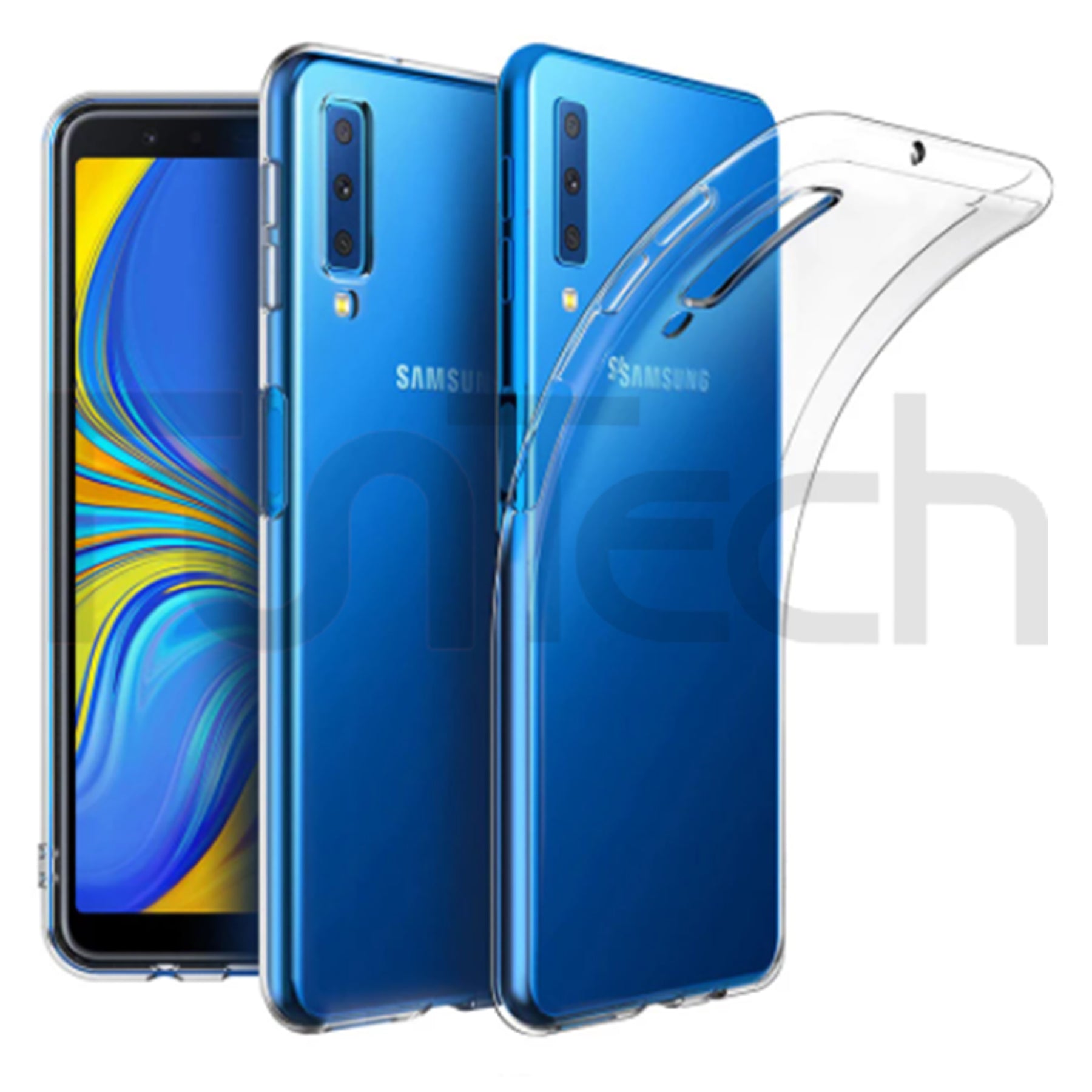 Samsung A7 2018, Transparent Phone Case,