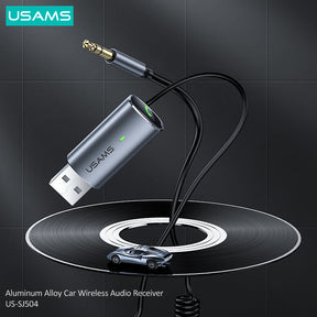 USAMS Aluminum Alloy Car Wireless Audio Receiver US-SJ504