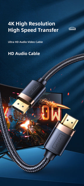 USAMS HDMI to HDMI Ultra HD Audio & Video Cable 2M