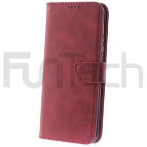 Xiaomi, M11 Lite, Leather Wallet Case, Color Red.
