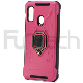 Samsung A20e, Ring Armor Case, Color Pink.