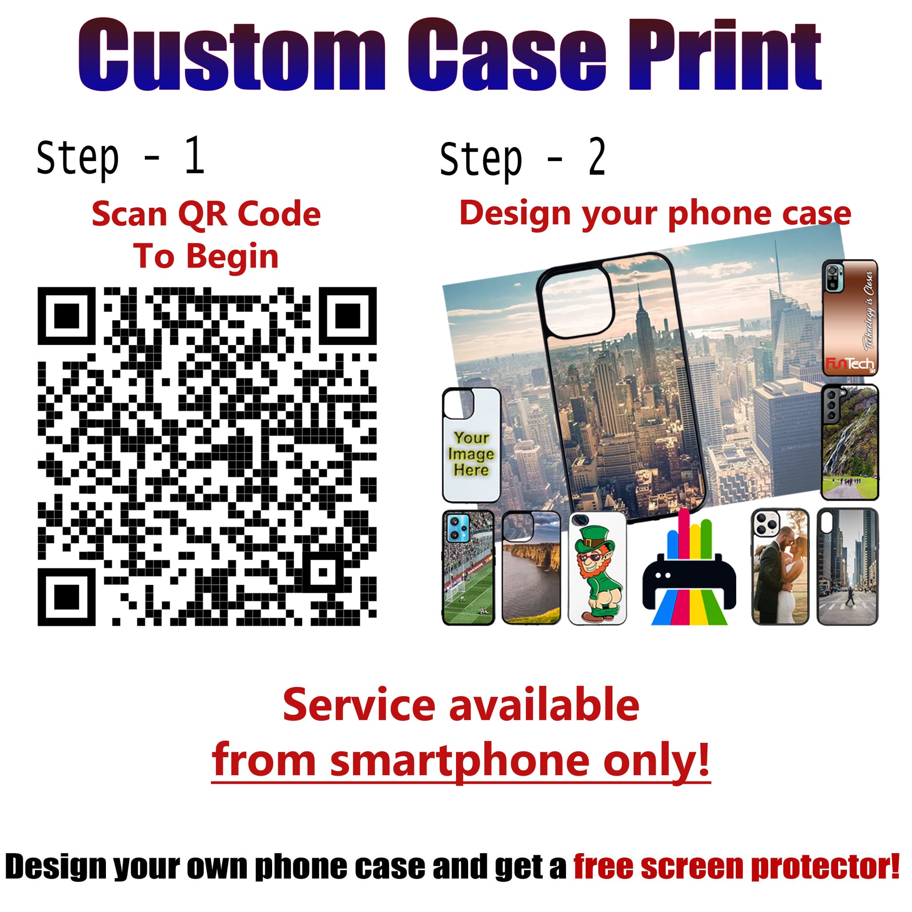 Design Your Own Phone Case And get a free screen protector