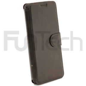 Samsung S10 Leather Wallet Case Color Black