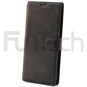 Samsung S21 Plus Leather Wallet Case, Color Black