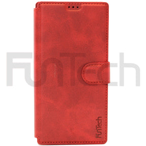 Samsung A72 Leather Wallet Case Color Red