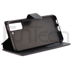 Samsung S21 Plus Leather Wallet Case, Color Black