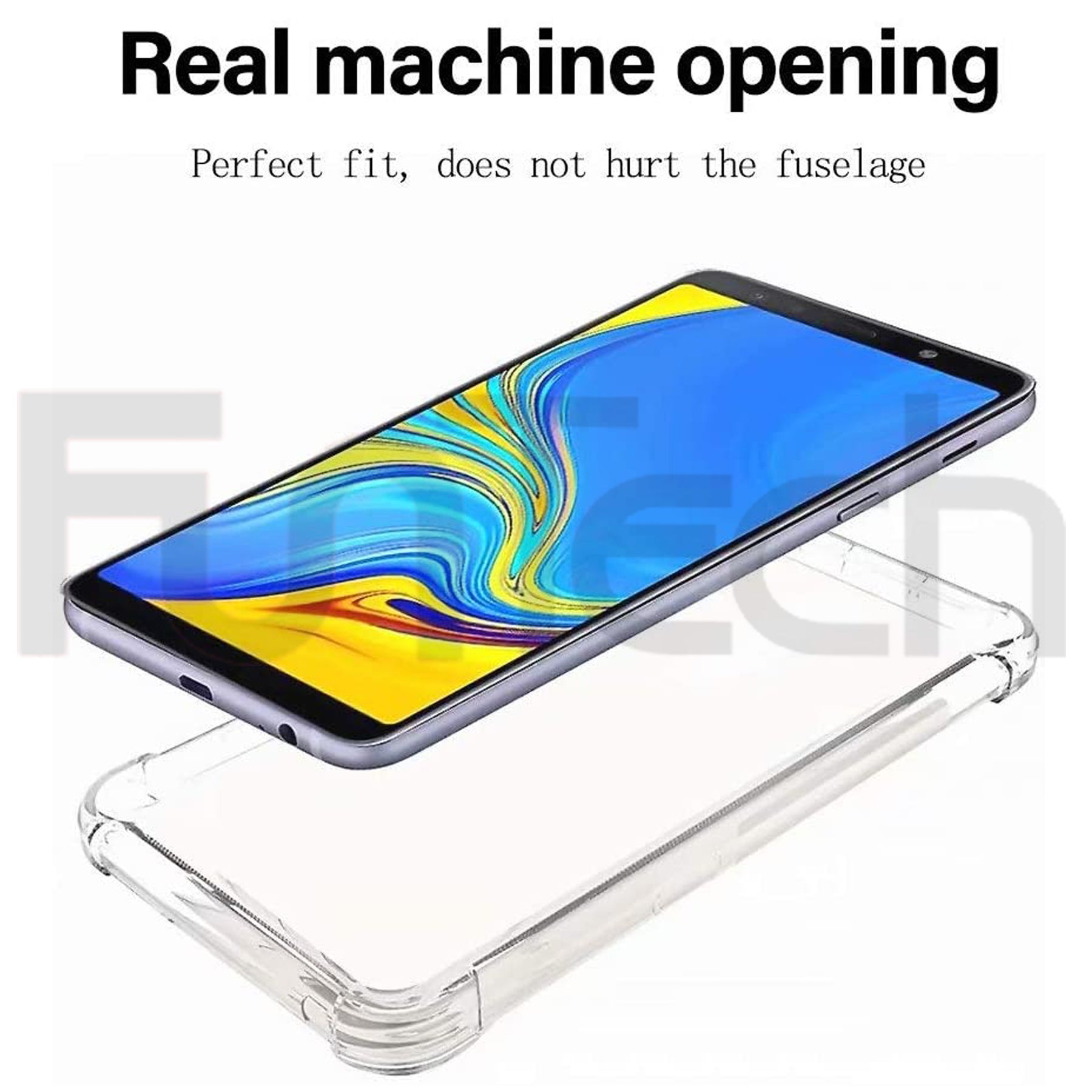 Samsung A9 2018, Solid Invisible Case, Color Clear.