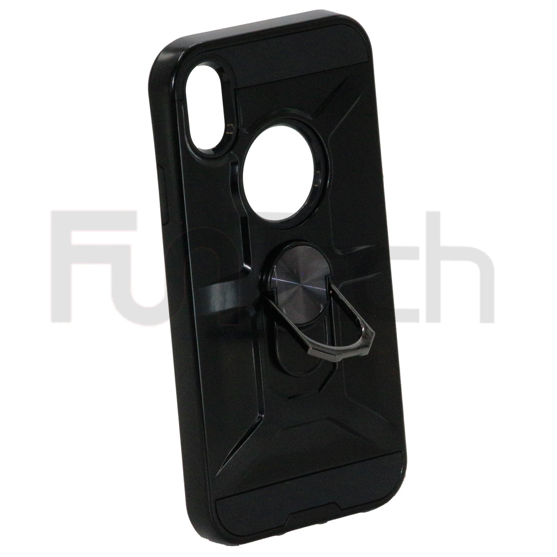 Apple iPhone XR Ring Armor Case Black