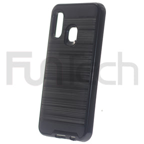 Samsung A10E, A20E, Slim Armor Case, Color Black.