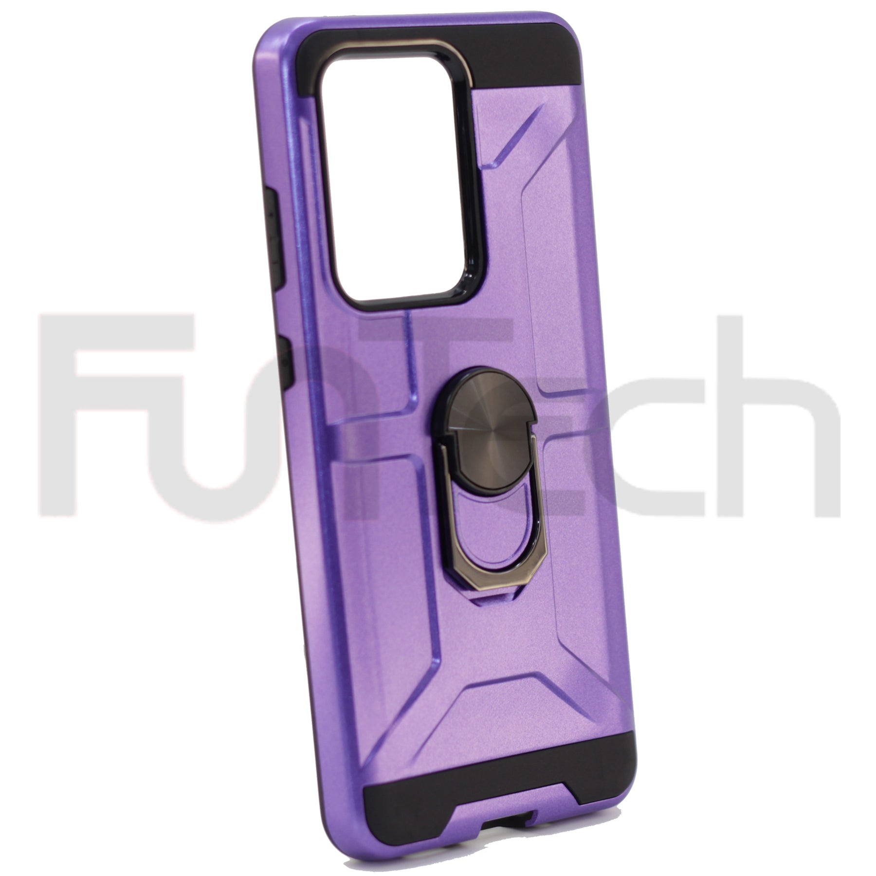Shockproof Ring Armor Case, Color Purple
