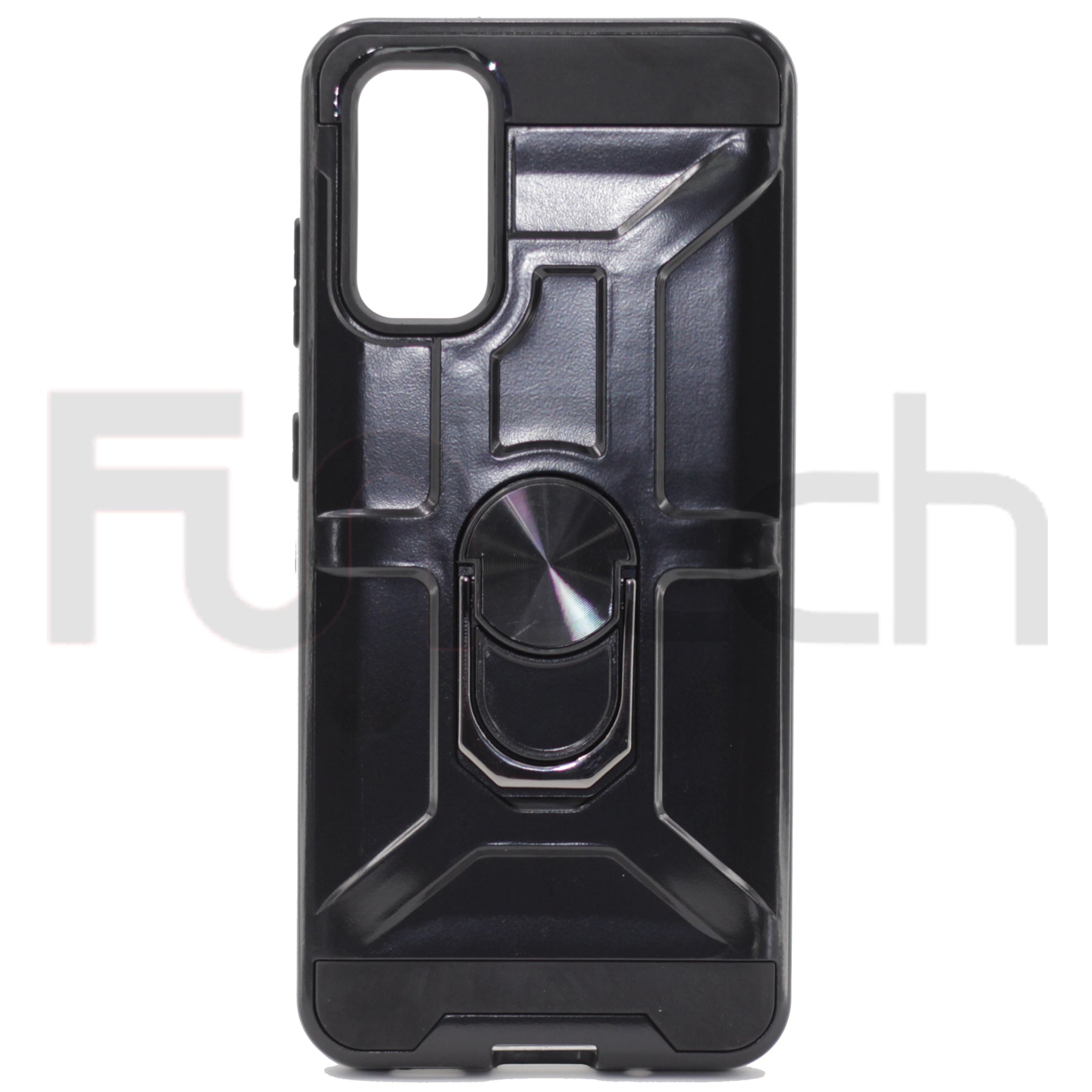 Samsung S20 Armor Ring Case, Color Black