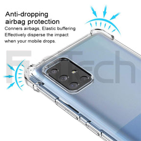 Samsung A71, Solid Invisible Case, Color Clear.