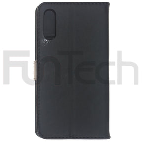Sony L4 Lite, Leather Wallet Case, Color Black.