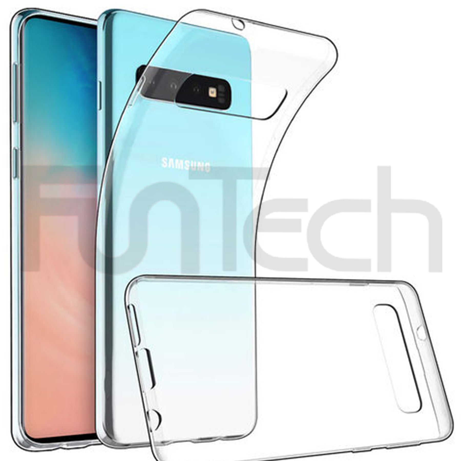 Samsung S10, Dual Layer Protection Case, Color Clear.